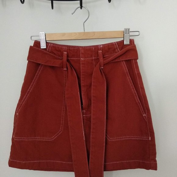 Topshop copper denim skirt - Picture 5 of 5